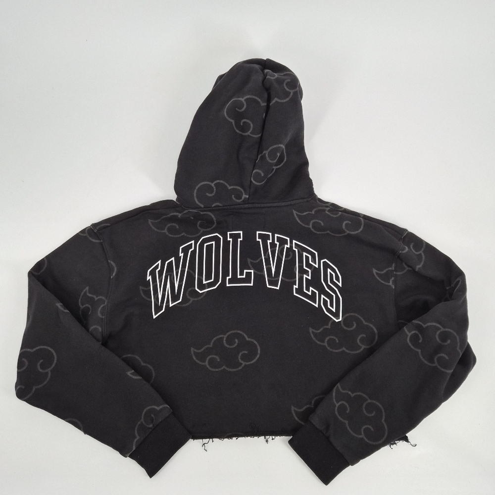 Darc Sport Black Cropped Naruto Floating Hoodie Size L - Picture 8 of 9